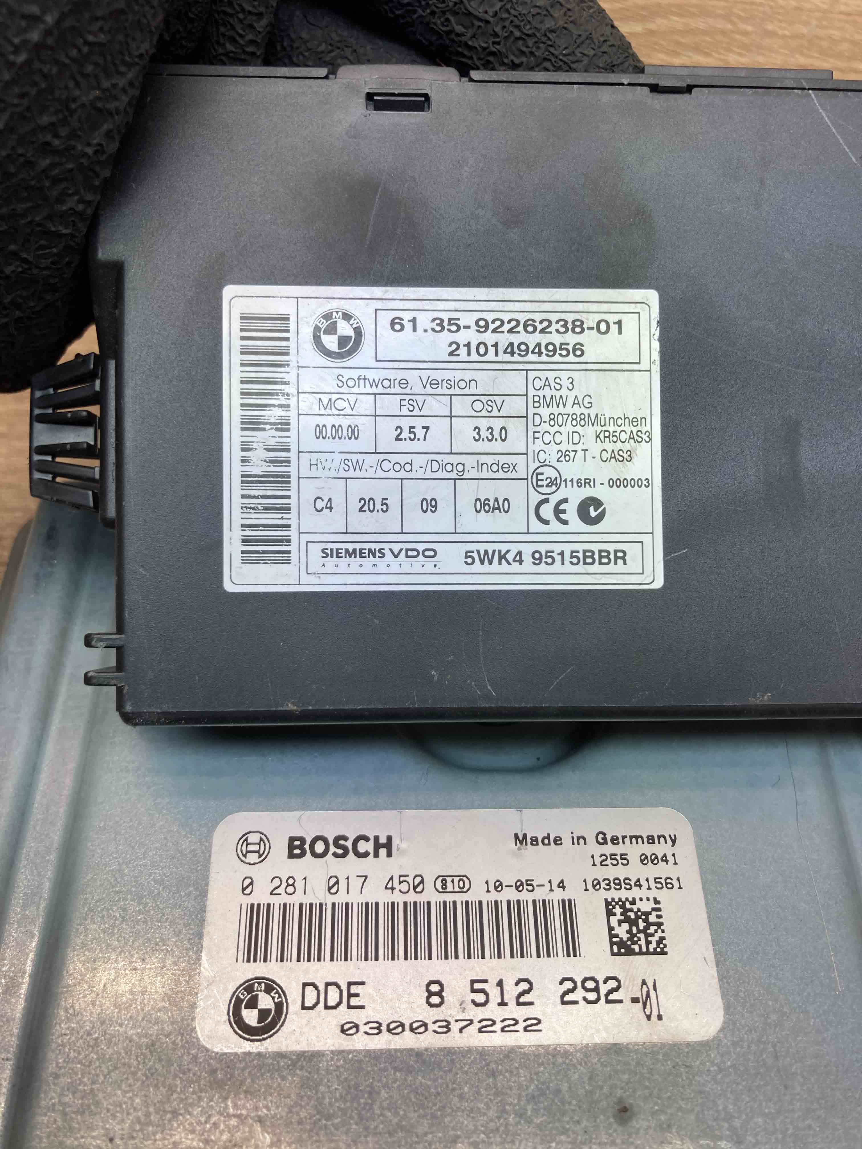 8512292 9226238 BMW E90 E91 Series Motor ECU Engine Steuerger t 