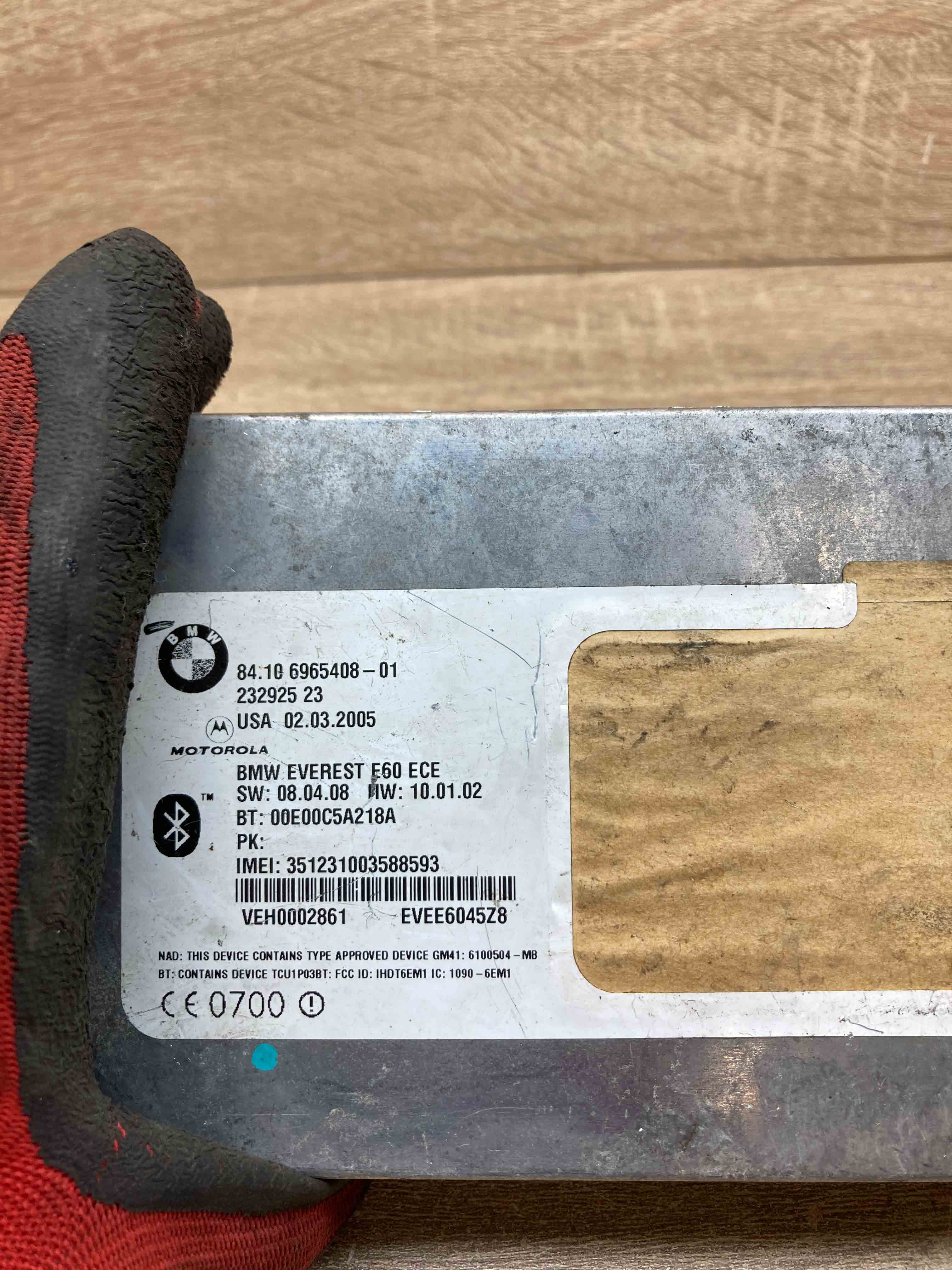 6965408 232925 23 BMW 5 Series E60 E61 BLUETOOTH MODULE HAND FREE 