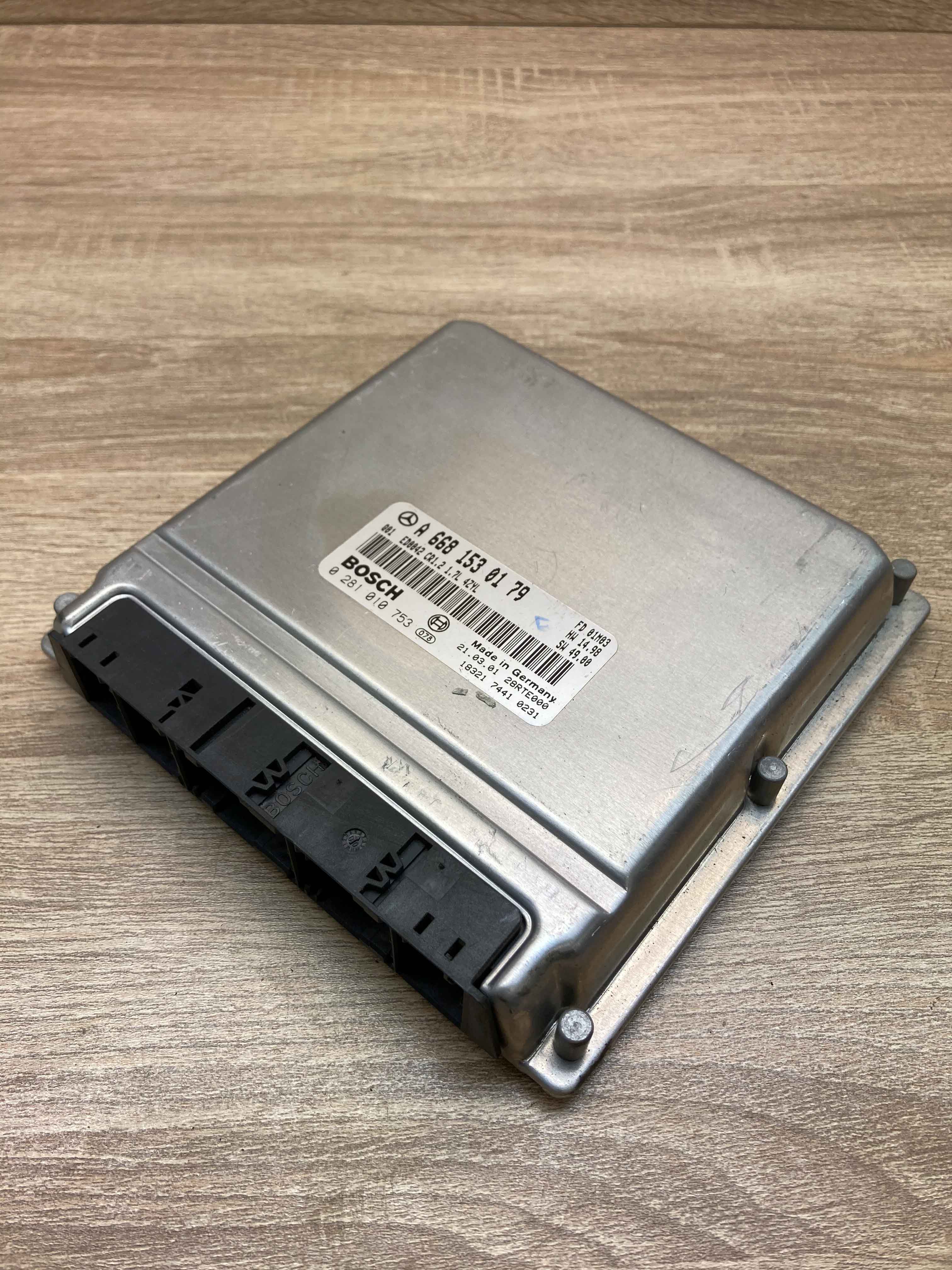 A6681530179 0281010753 Mercedes Benz Motor ECU Engine Module Unit 