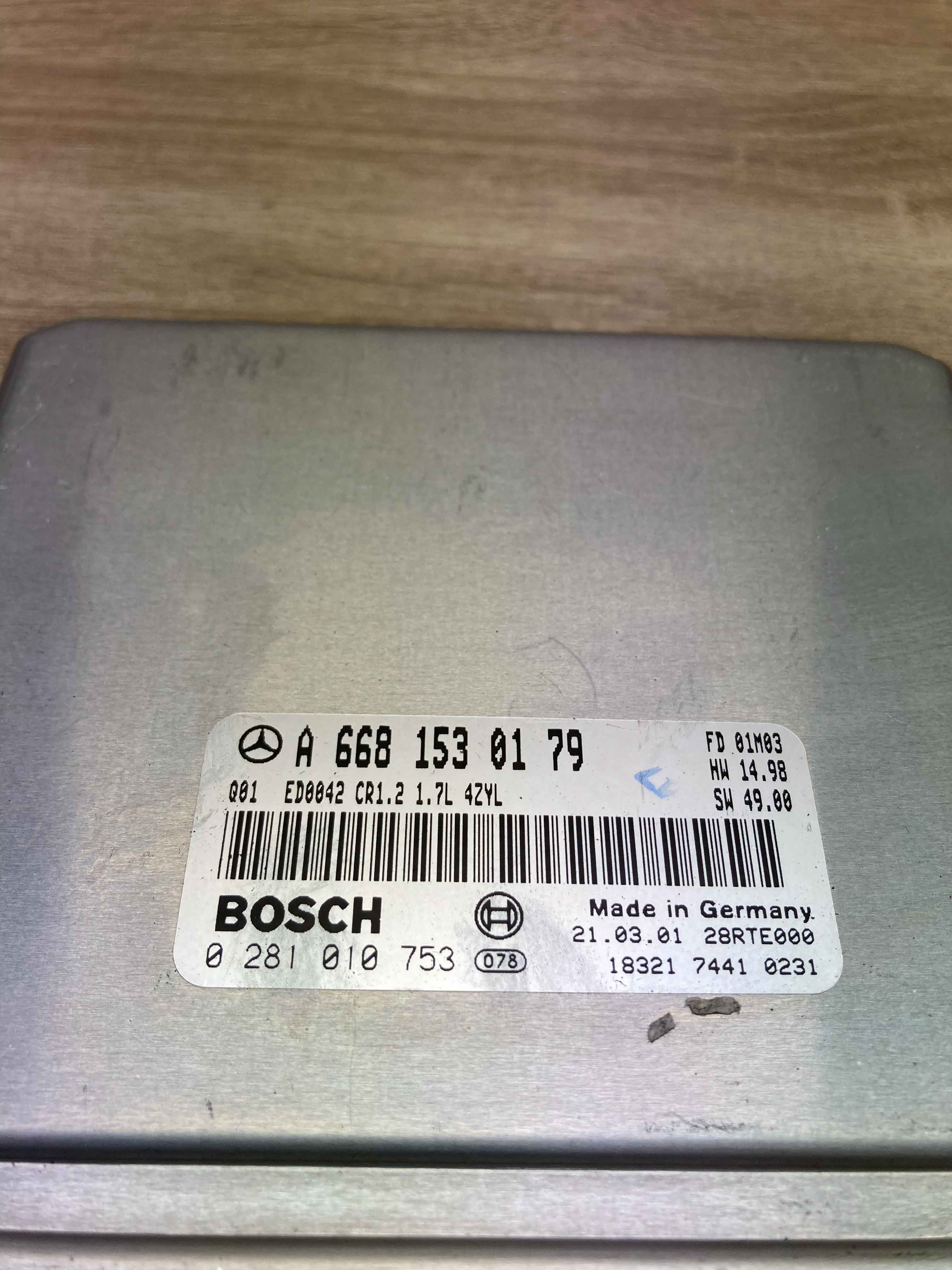 A6681530179 0281010753 Mercedes Benz Motor ECU Engine Module Unit 